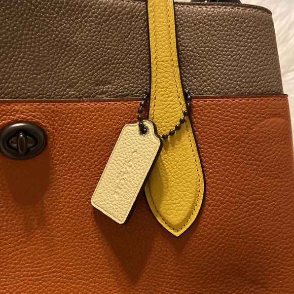 Coach 89086 Colorblock Lora Carryall Large Satchel Handbag perfect fall colors - Picture 17 of 17